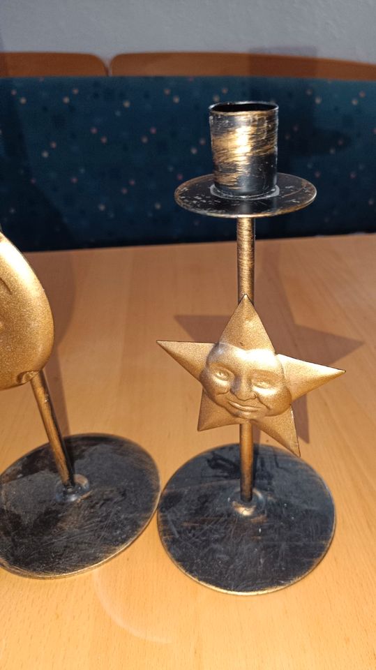 Metallkerzenständer Sonne, Mond und Stern in Malsfeld