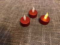 Tolle elektrische Teelichter rot glitzernd mit flackernder Flamme Baden-Württemberg - Biberach an der Riß Vorschau
