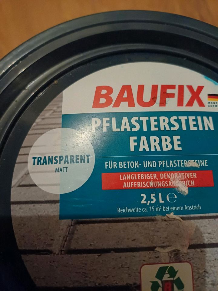 transparent 2x 2,5 lieter Baufix Pflasterstein in Greifswald