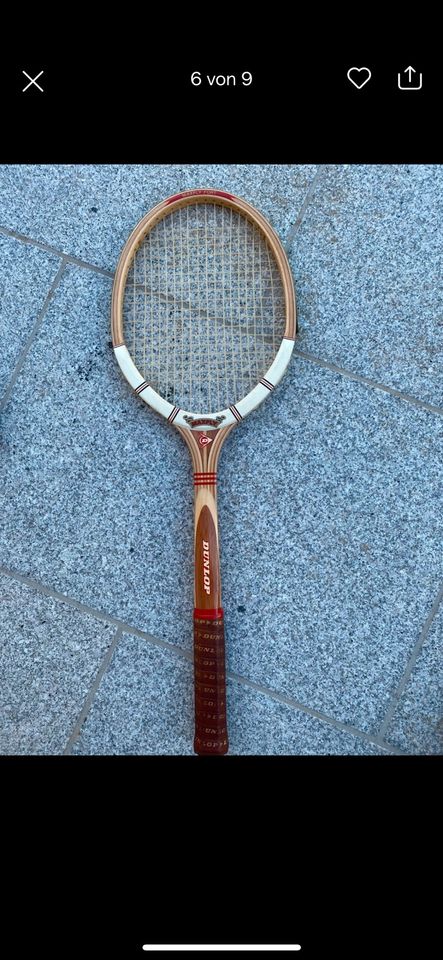 Dunlop Tennisschläger-Set mit Original-Koffer für Sammler in Metten