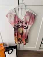Comma Shirt 40 Damen T-Shirt Bluse bunt Print Weiß Leinen Pink m Bayern - Aichach Vorschau