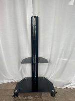 fahrbarer TV-Ständer Tisch Halter Glas Metall schwarz Köln - Weiß Vorschau