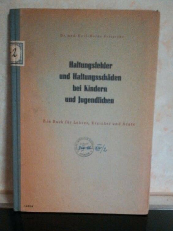 Haltungsfehler und Haltungsschäden bei Kindern 1954 in Apolda