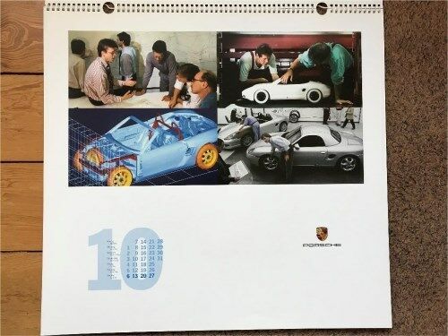 PORSCHE Kalender 1986 bis 2002, hier Modell Boxster 1996-1997 in Hamburg