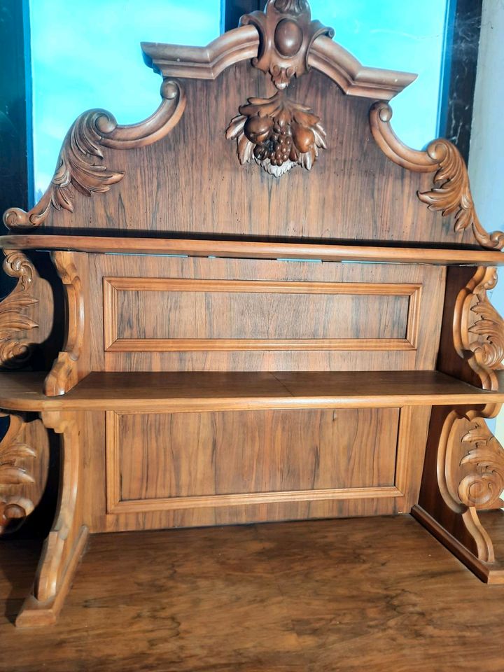 Antik Biedermeier Nussbaum Kommode Sideboard Anrichte Alt Massiv in Groß-Gerau