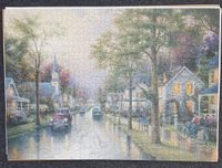 1000 Puzzle - Thomas Kinkade - Morgen in der kleinen Stadt Baden-Württemberg - Mutlangen Vorschau