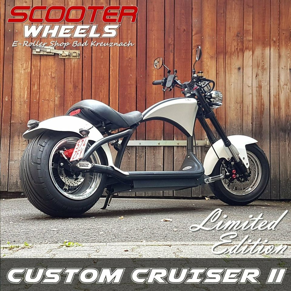 ⚡NEU⚡ Custom Cruiser LE-2 E-Scooter Elektro Chopper ⚡ Umbau ⚡ in Bad Kreuznach