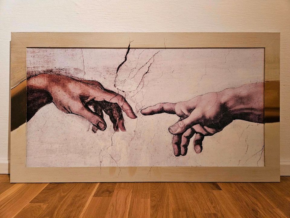 Gemälde / Leinwand 'Die Erschaffung Adams' von Michelangelo in Wolfsegg