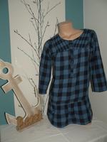 Promod ¾-Arm Bluse Tunika XS 34 36 Blau kariert Holzfäller top Brandenburg - Plessa Vorschau