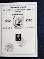 Gedenkblatt Coburg zu Bayern 50 Jahre Bayern - Coburg Vorschau
