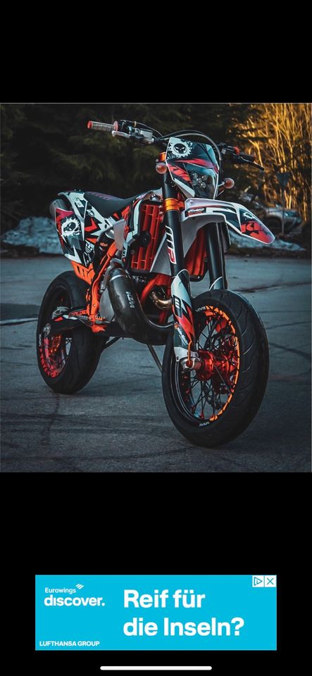 KTM EXC 300 Sixdays mit Supermoto Zubehör in Landau a d Isar