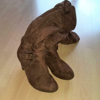 Stiefel braun cognac in Wildleder Optik Gr. 38 Nordrhein-Westfalen - Rietberg Vorschau