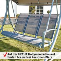 Hollywood Schaukel Relax Garten Bank mit Sonnen Dach Himmel Hänge Sitz 3-Sitzer Nordrhein-Westfalen - Greven Vorschau