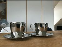 Edelstahl Cappuccino-/Kaffeetassen mit Unterteller Bayern - Garmisch-Partenkirchen Vorschau