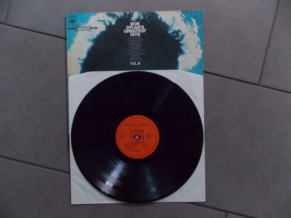 Bob Dylan "Greatest Hits 1-2-3" Vinyl-LP´s 1967 + Single 1972 in Jüchen