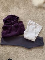 Set 104 Mädchen Herbst Winter lila Fleece Leggings Weste Sachsen - Leutersdorf Vorschau