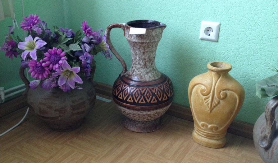 Große Vasen Bodenvase Konvolut Vintage Vase Lavaoptik in Wolfsburg
