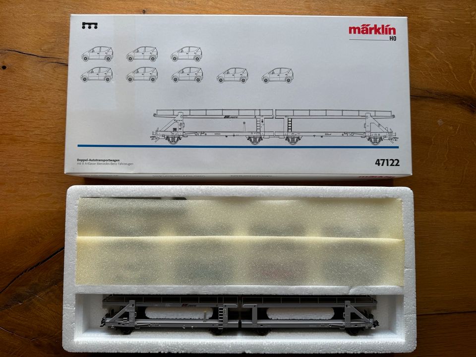 ‼️ Märklin H0 - 47122 Autotransportwagen Mercedes A-Klasse MHI in Eigeltingen