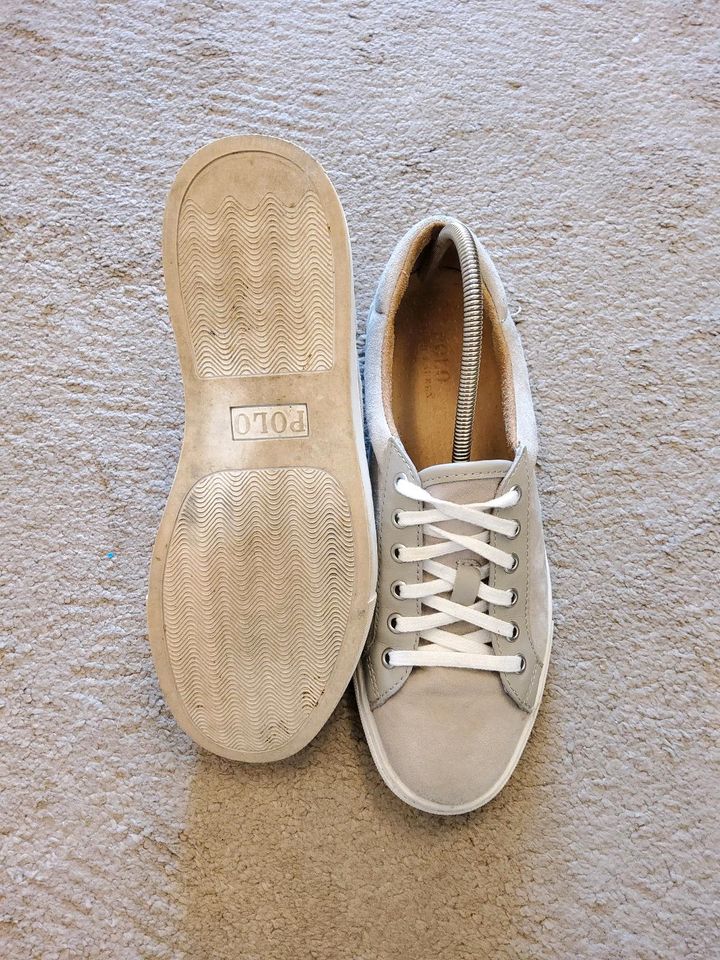 Polo Ralph Lauren Sneaker Wildleder beige weiß hellgrau 39 in Tübingen