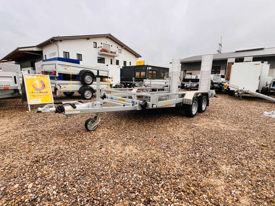 Aktion HS 353516 Profi Baumaschinentransporter Humbaur 3.500 kg in Walpertskirchen