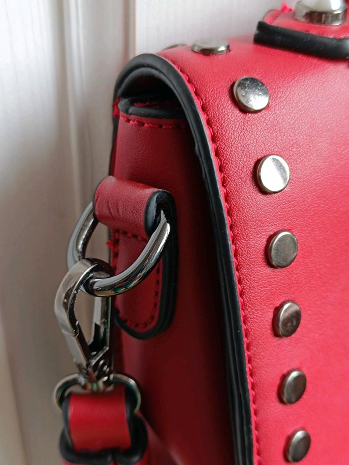 Fashion Tasche rot Nieten in Schwerte
