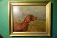 Altes Ölgemälde "Irish Setter" von Moritz Müller, München Sachsen - Königsbrück Vorschau