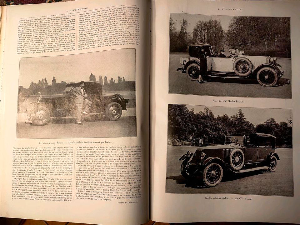 1926 Illustration Zeitschrift Auto Malerei Art Deco in Braunsbedra