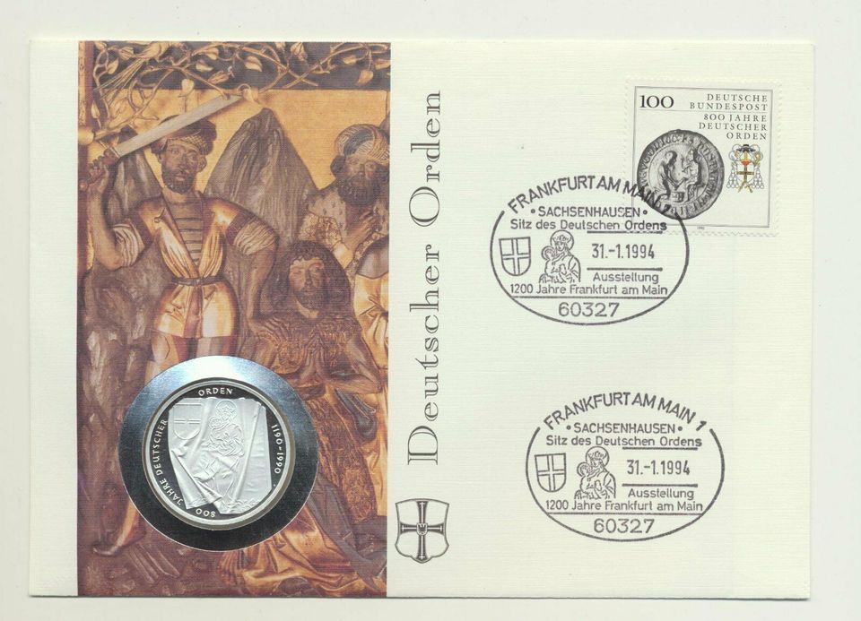 Numisbrief B-0691 Deutscher Orden 10 Mark Frankfurt Maria in Gießen