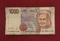1000 Lire Geldschein --> im Tausch gegen 3 Rubbel-Lose Baden-Württemberg - Mengen Vorschau