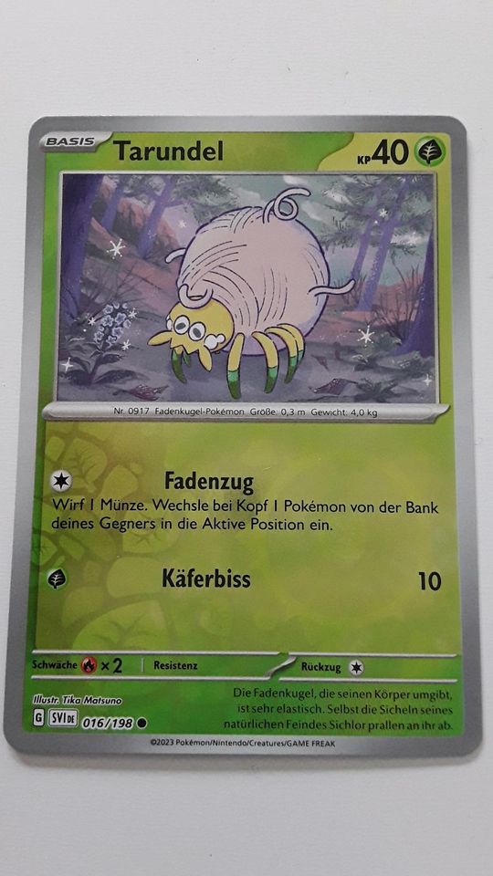 Pokemon Karte Tarundel SVI 016/198 Sprache Deutsch in Bergkirchen