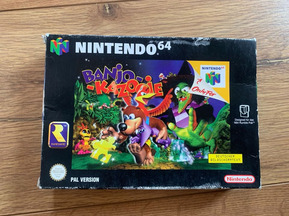 Banjo-Kazooie, N64, Spiel inkl. OVP, Anleitung in Kahla