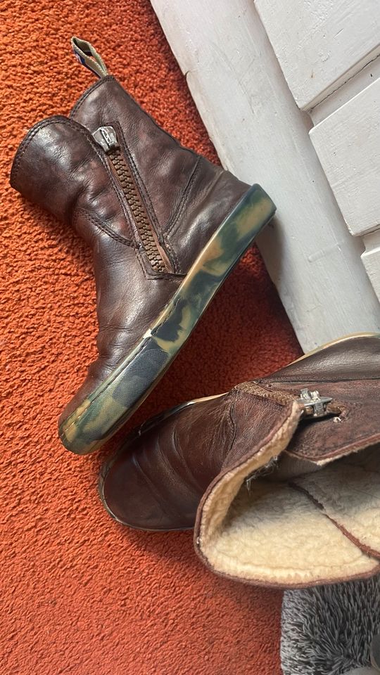 Shoesme Lederschuhe Stiefel Gefüttert 35 boots leder blund in Hamburg