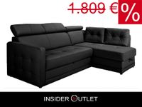 Ecksofa 225x165cm schwarz Schlaffunktion Bettkasten Kunstleder Köln - Ehrenfeld Vorschau