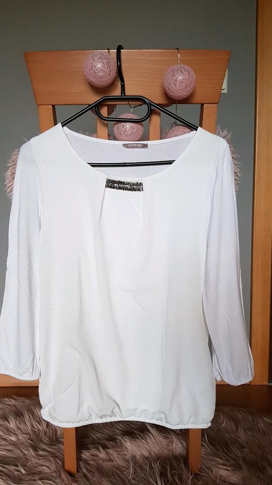 Shirt von orsay, Größe S, creme/weiß in Minfeld