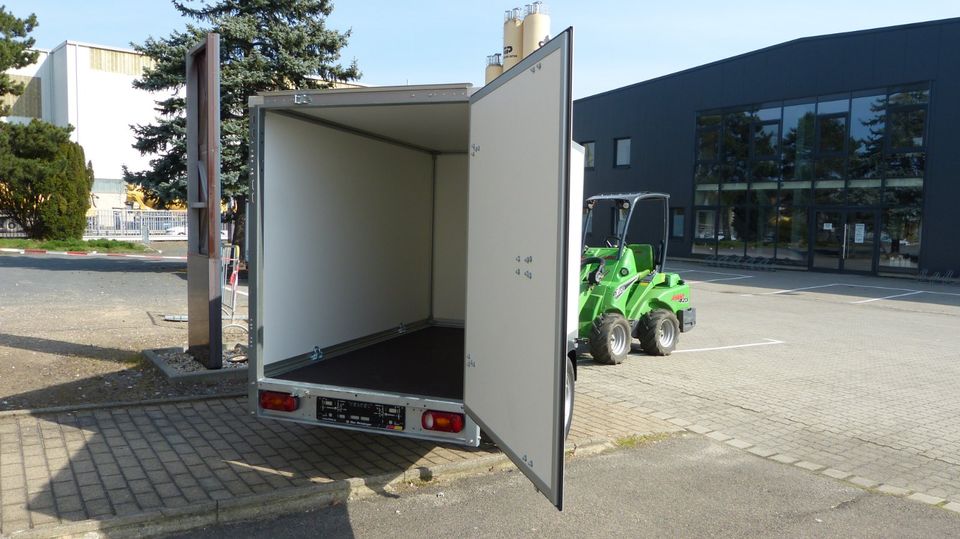 ❗❗❗ SONDERPREIS ❗❗❗STEMA Kofferanhänger STPK O2 13-25-13.1.P15.1 Hecktür P-Box 424 × 178 × 212 cm 26026.061  Plywood Box Handwerk Installation Transport Tandem Holz Tieflader gebremst in Leipzig