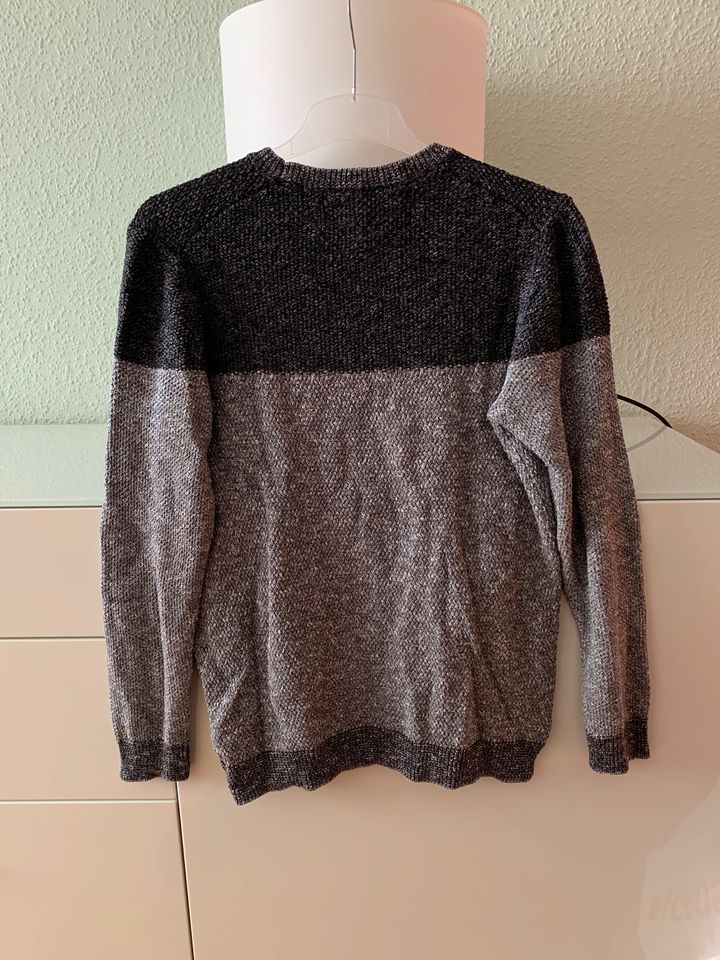 Pullover Marc O‘Polo Herren M Wolle schwarz grau gestreift Pulli in Witten