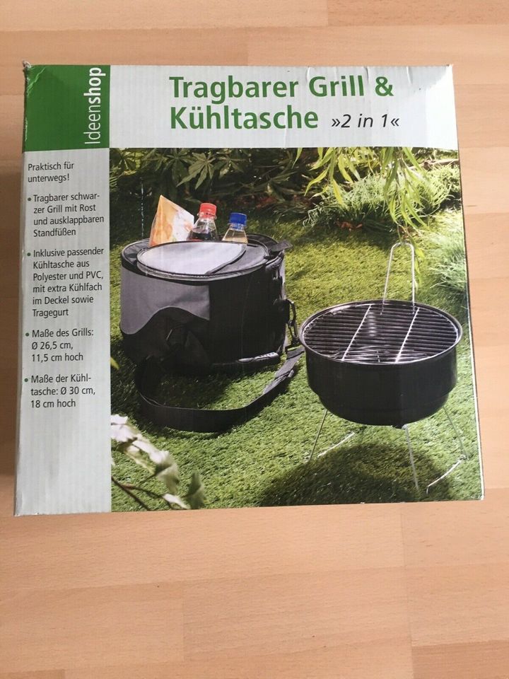 Tragbarer Grill & Kühltasche Neu OVP in Liederbach