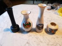4 kleine Vasen aus Glas und Porzellan Saarland - Bous Vorschau