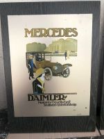 Daimler Mercedes Bild retro 70er Jahren Holzrahmen Baden-Württemberg - Altlußheim Vorschau