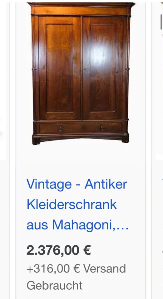 Vintage Schränke Nussbaum und Kirschholz in Emmendingen