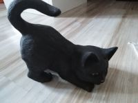 hübsche Keramik Katze in schwarz, 16 cm lang Bayern - Fürth Vorschau