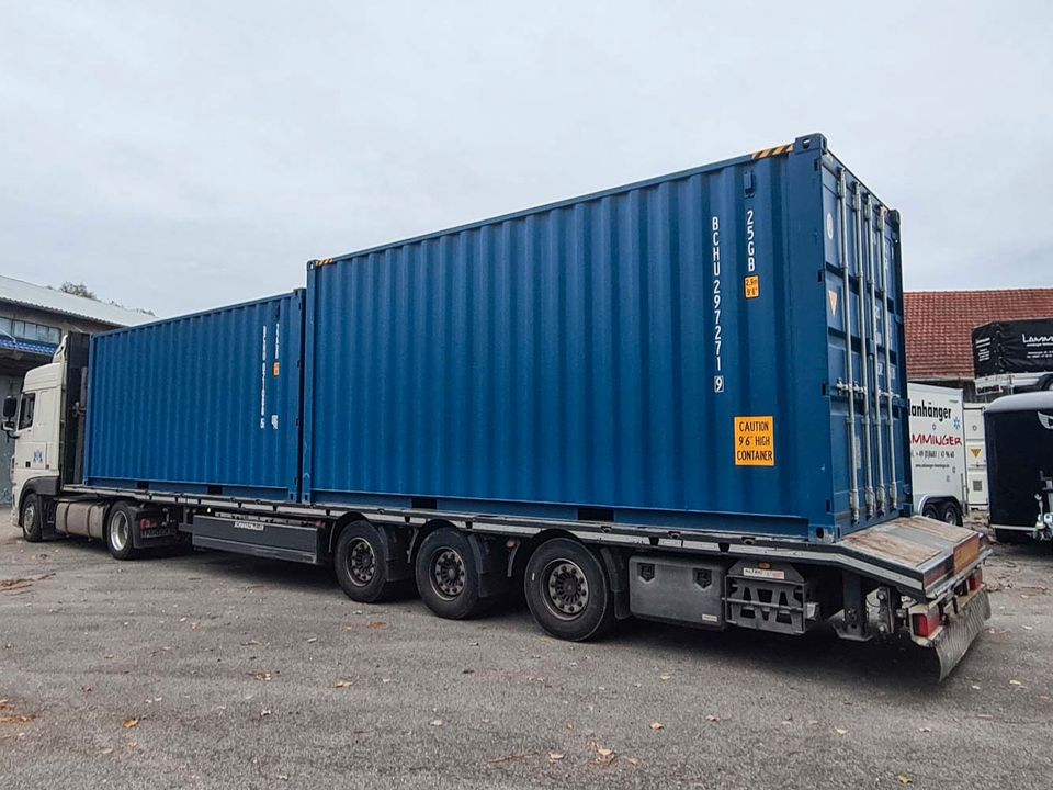 20 ft Container HC High Cube Seecontainer Lagercontainer 20 Fuß in Waging am See