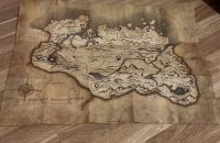 Skyrim* Karte* Landkarte* deutsch* wie neu* Niedersachsen - Schwarmstedt Vorschau