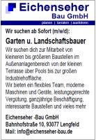 Wir suchen: Garten- und Landschaftsbauer (m/w/d) Bayern - Bad Abbach Vorschau