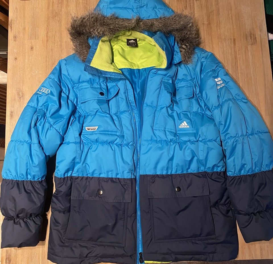 DSV Adidas Olympia Winterjacke + Größe L + Skijacke ÖSV Patches in Hürth