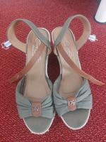 Schuhe Sommerschuhe Keilabsatz Tom Tailor Größe 40 grün elegant Dresden - Loschwitz Vorschau