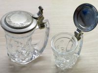 Schnapsglas Stiefel mit Zinndeckel BMF Fein Zinn Bayern - Issigau Vorschau