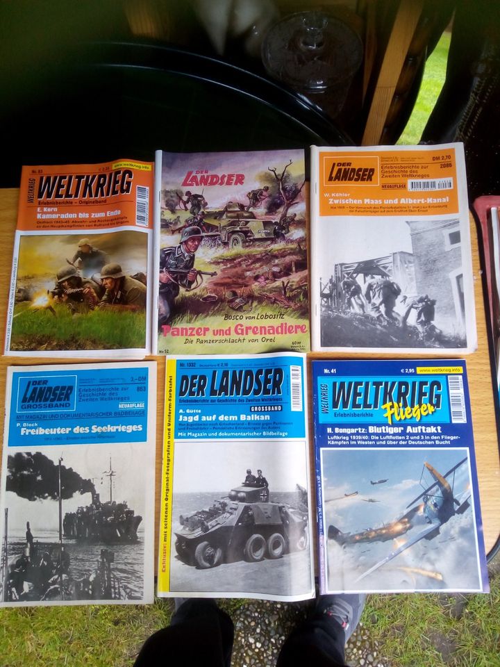 Landser-Hefte (alte und neue) in Vogelsang-Warsin