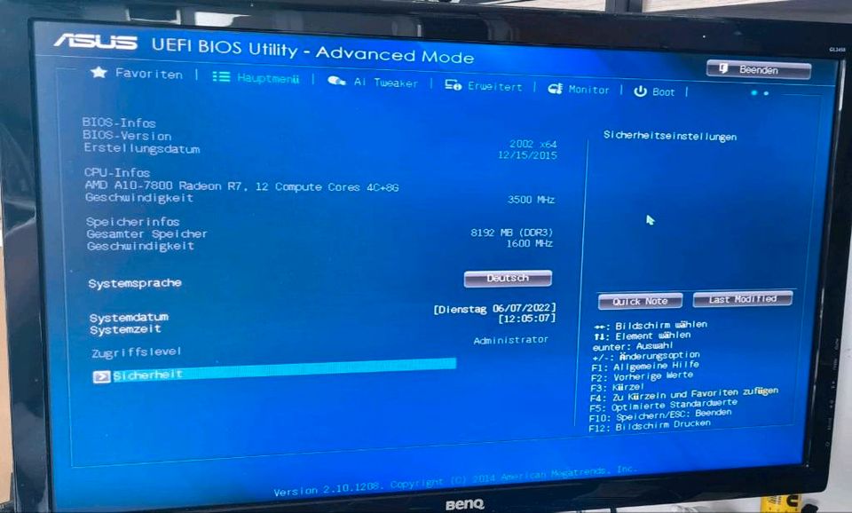 PC mit Windows10 auf SSD (21H2) in Tuttlingen