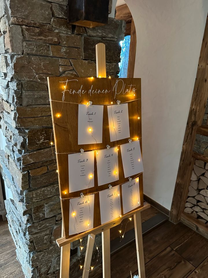 LEIHEN | Hochzeit | Schild | Sitzplan | Traubogen | Tischnummern in Kappelrodeck